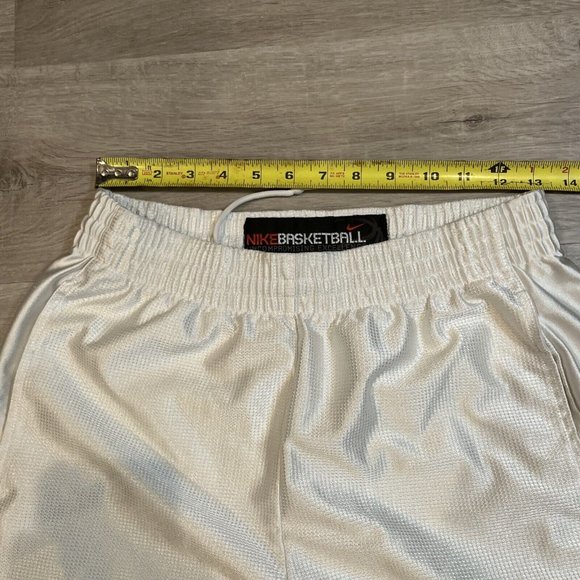 Vintage Rare Nike Basketball Dazzle Shorts Silky  Smooth White Small‎ - Picture 4 of 5